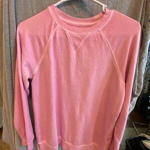 Cat & Jack-Girls Soft Fleece Pullover Sweatshirt-Pink-Large Womens